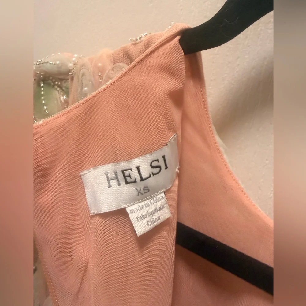 Helsi Tessa Long-Sleeve Appliqué A-Line Maxi Dress in Green NWOT - Picture 10 of 10